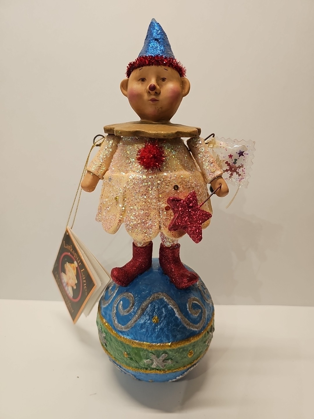 Larkspur Lane Imagine Magic Clown Figurine Lib Cummings Mead Christmas Silvestri