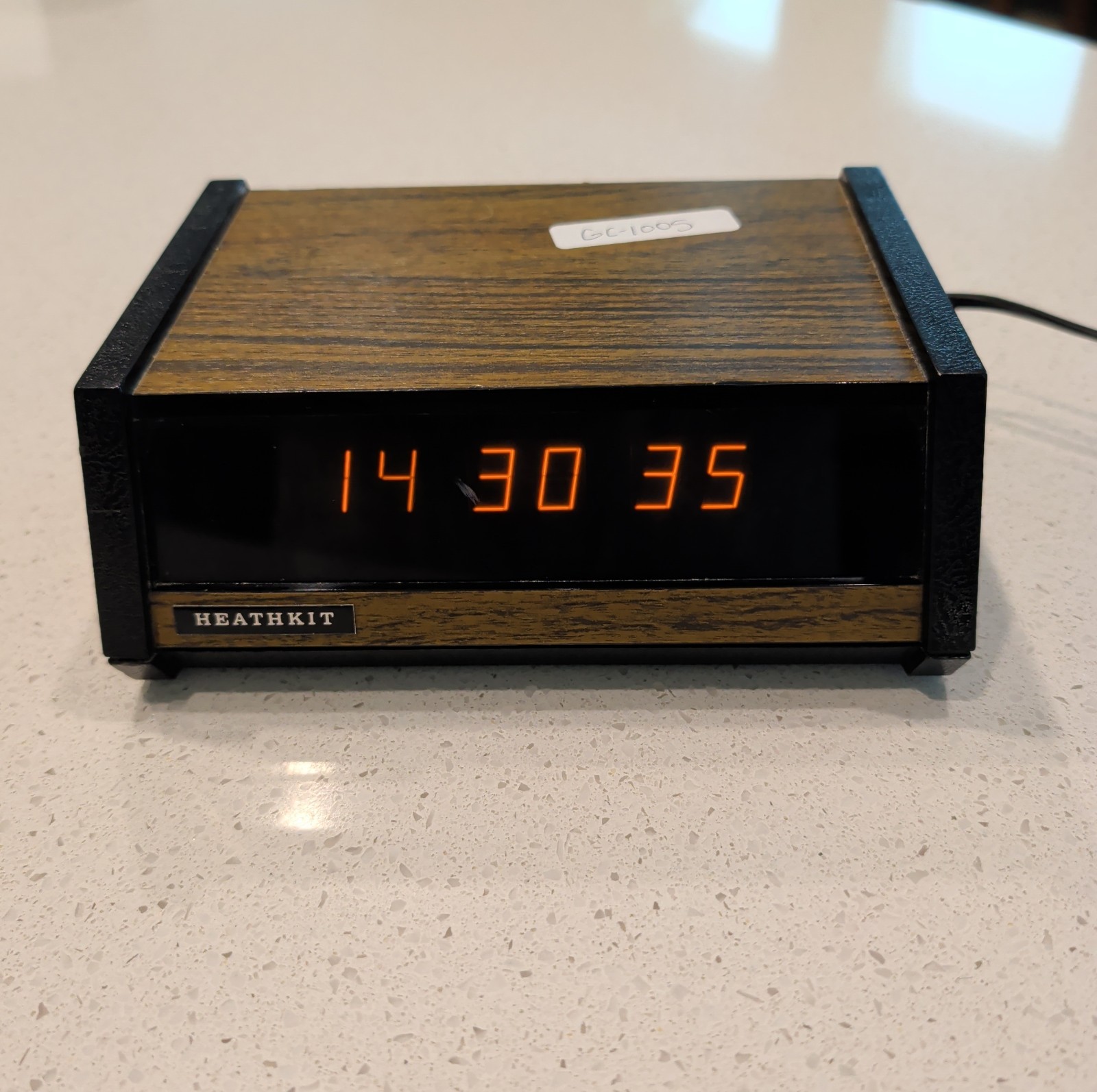 Heathkit GC-1005 Panaplex Display Vintage Alarm Clock Tested Works 24 Hr
