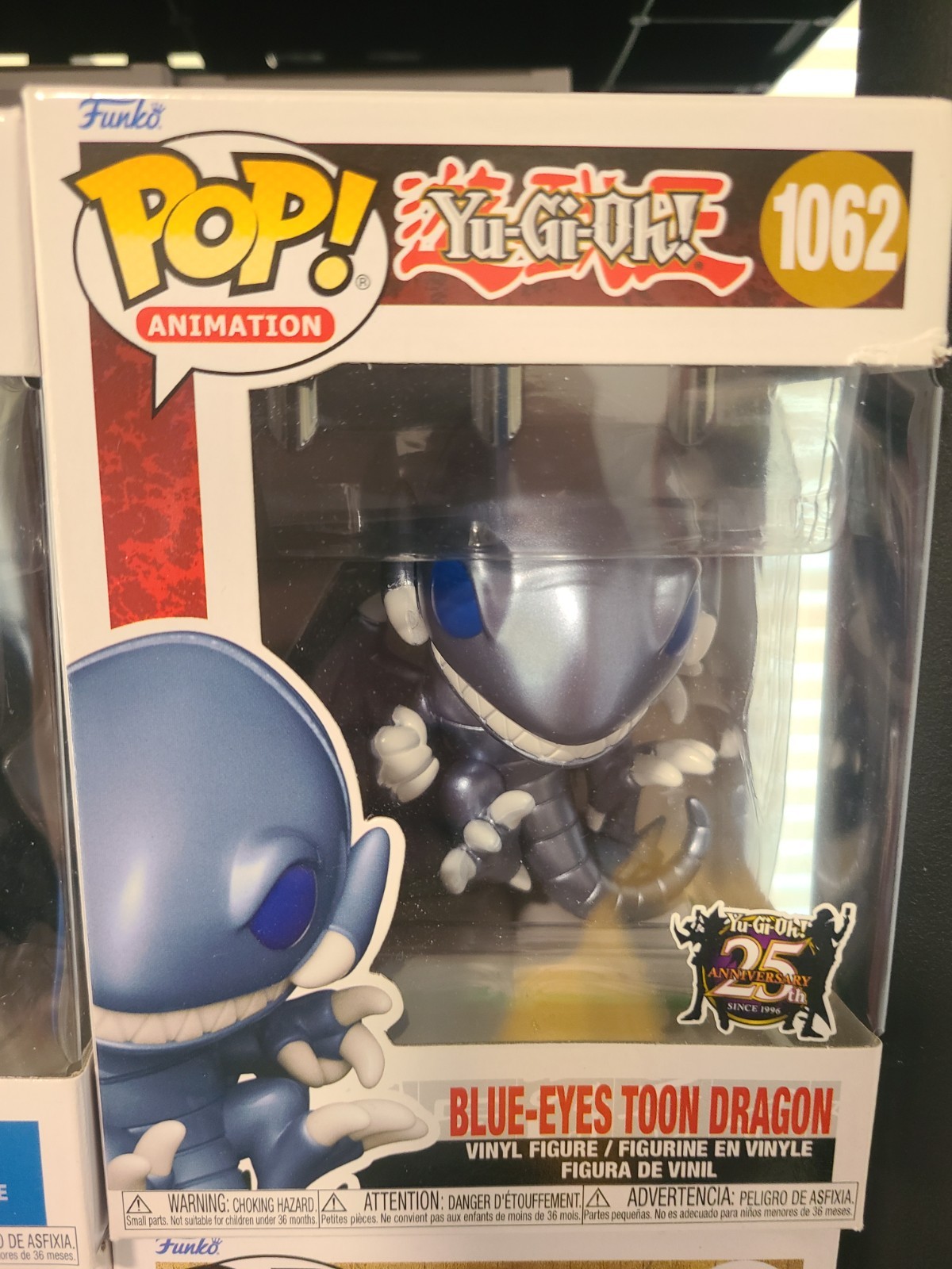 Funko Pop! Vinyl: Yu-Gi-Oh! – Blue-Eyes Toon Dragon (Metallic) #1062
