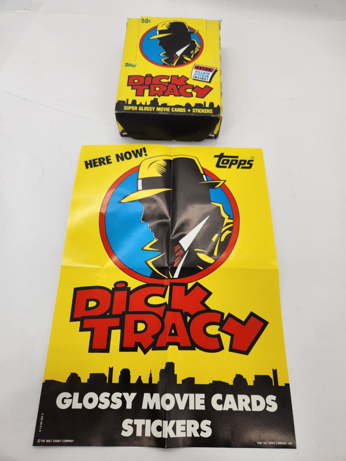 1990 Topps Dick Tracy Movie Cards Box, 36 Packs Featuring Warren Beatty/Madonna