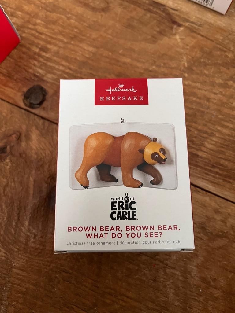 Hallmark Keepsake Ornament 2022 Brown Bear What Do You See Eric Carle Book NIB