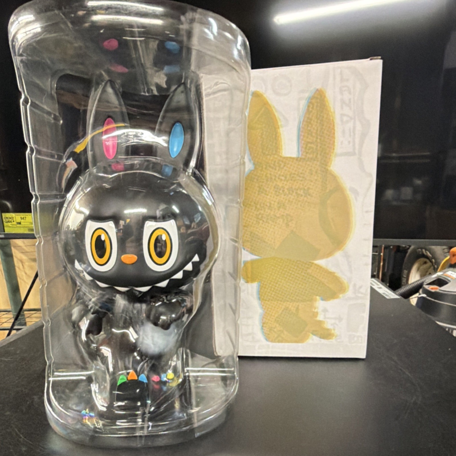 Zimomo ST Black Clear Labubu Kasing Lung How2Work Rare Designer Art Toy