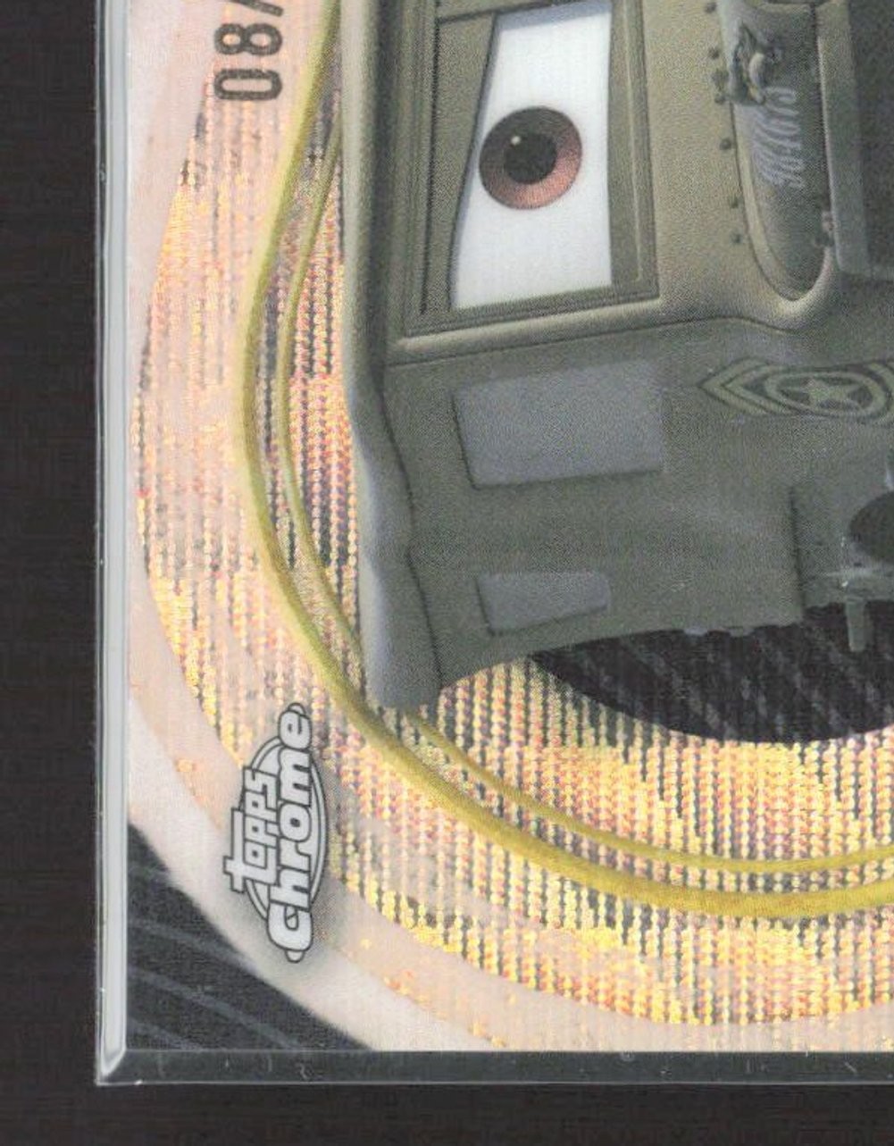 2025 Topps Chrome Disney Pixar Sarge #55 Black Wave 08/10