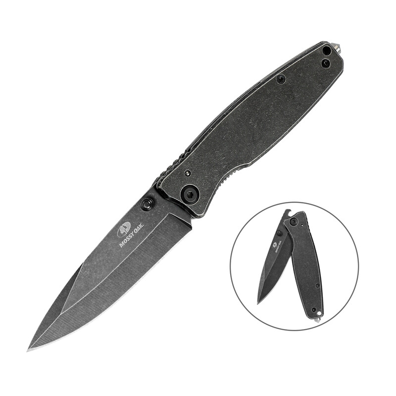 Mossy Oak Folding Pocket Knife 7 inch EDC Stainless Steel Drop Point Blade Knife