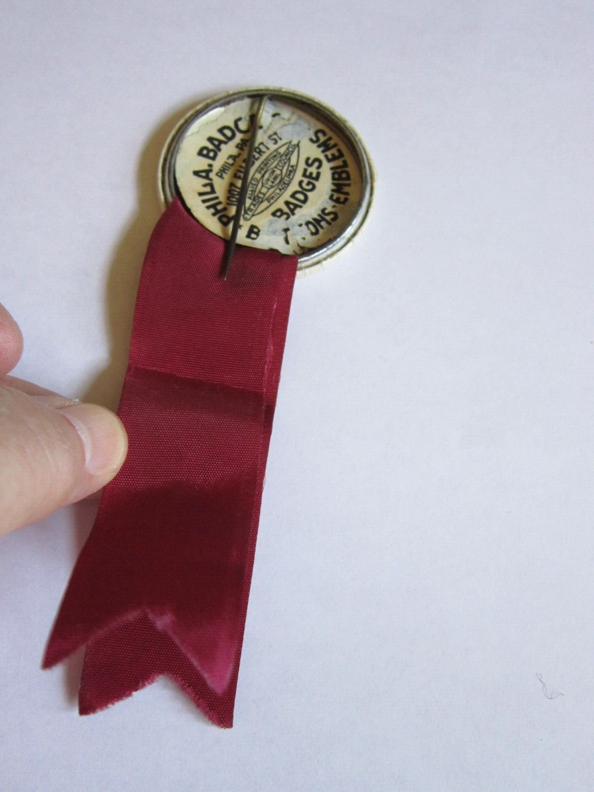 Vtg Auburn NY High School Pinback Button Spirit of 1976 Maroon & White Button