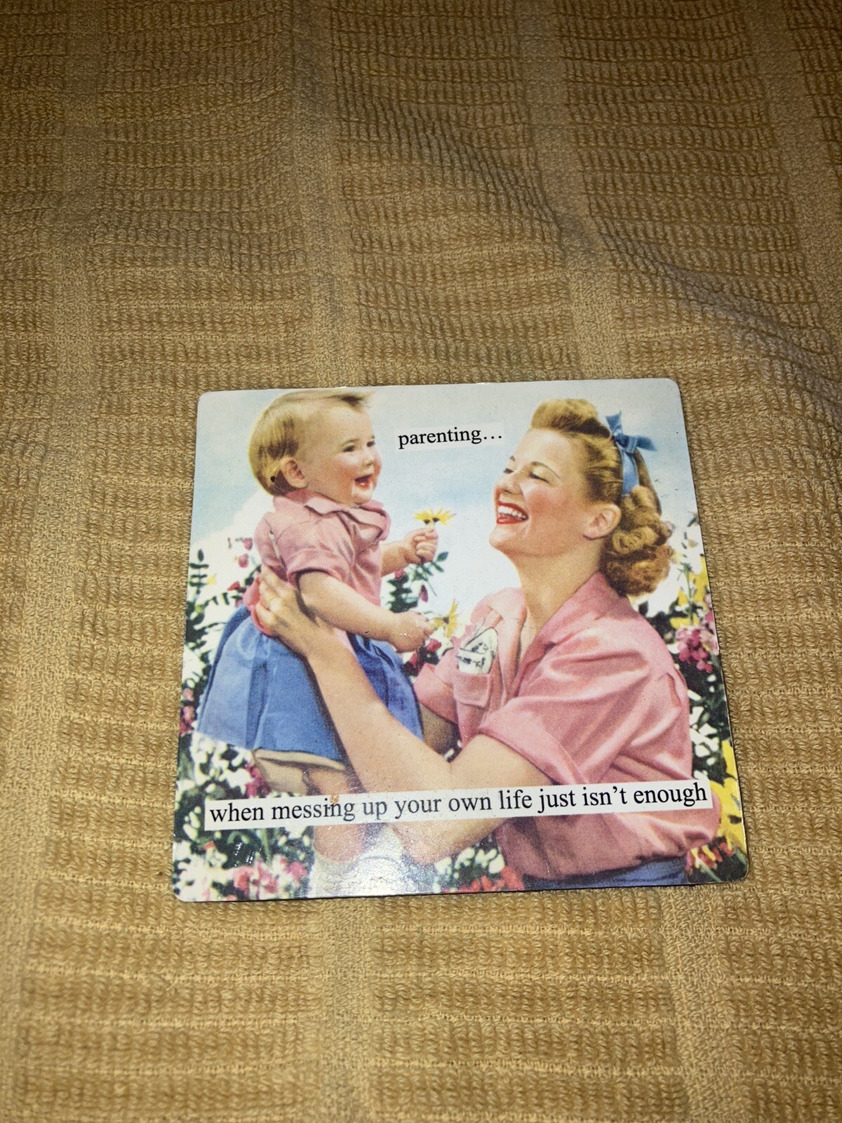 Anne Taintor Square Refrigerator Magnet – Parenting Funny Humor Souvenir Gift