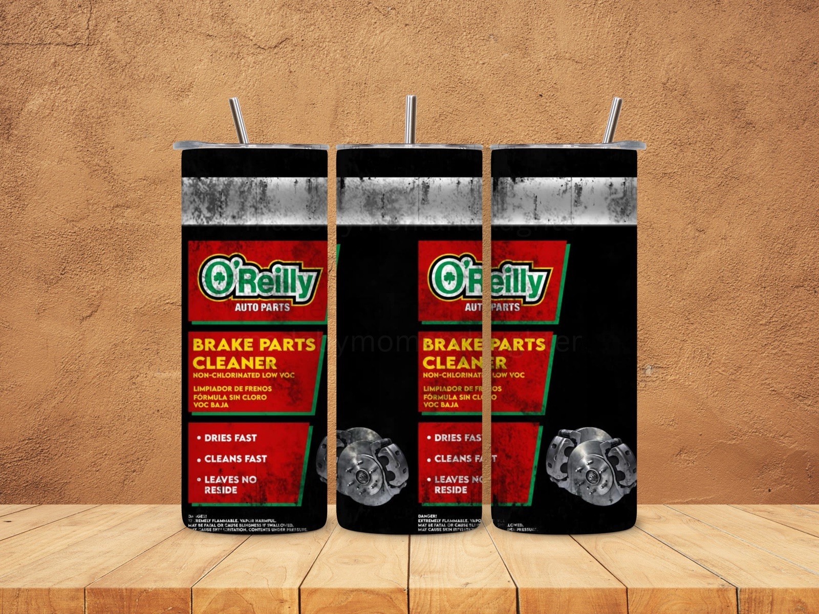 Oreilly 20oz Tumbler 20 oz Skinny Cup Mug Lid w/ Straw