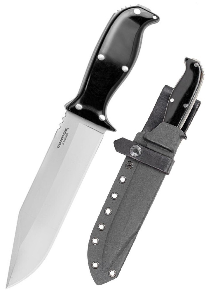 Condor Enduro Fixed Knife 6.82″ 420HC Steel Blade Paper Micarta Handle 182968SS