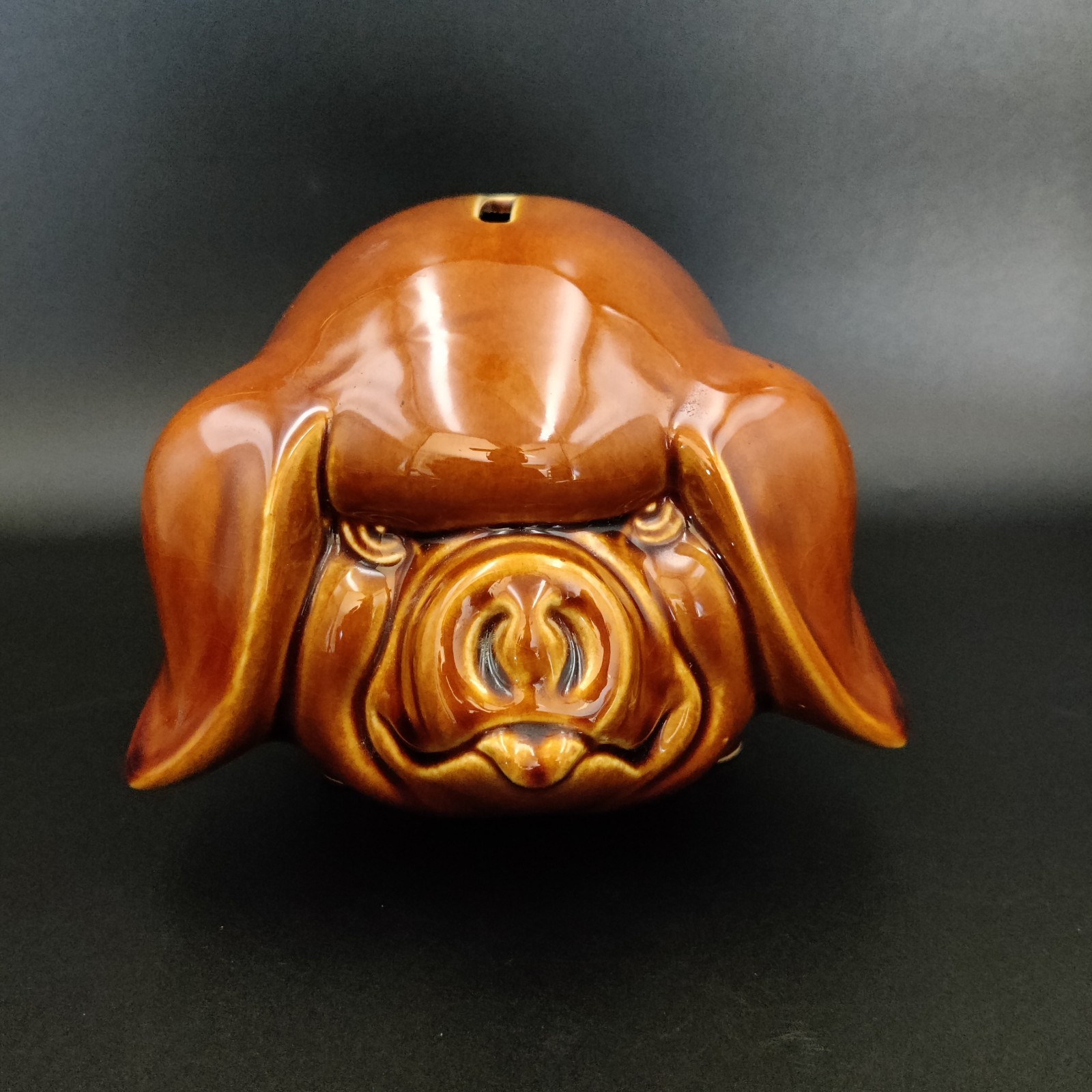 Vintage Dartmouth Pottery Angry Pig Piggy Bank with Stopper MCM