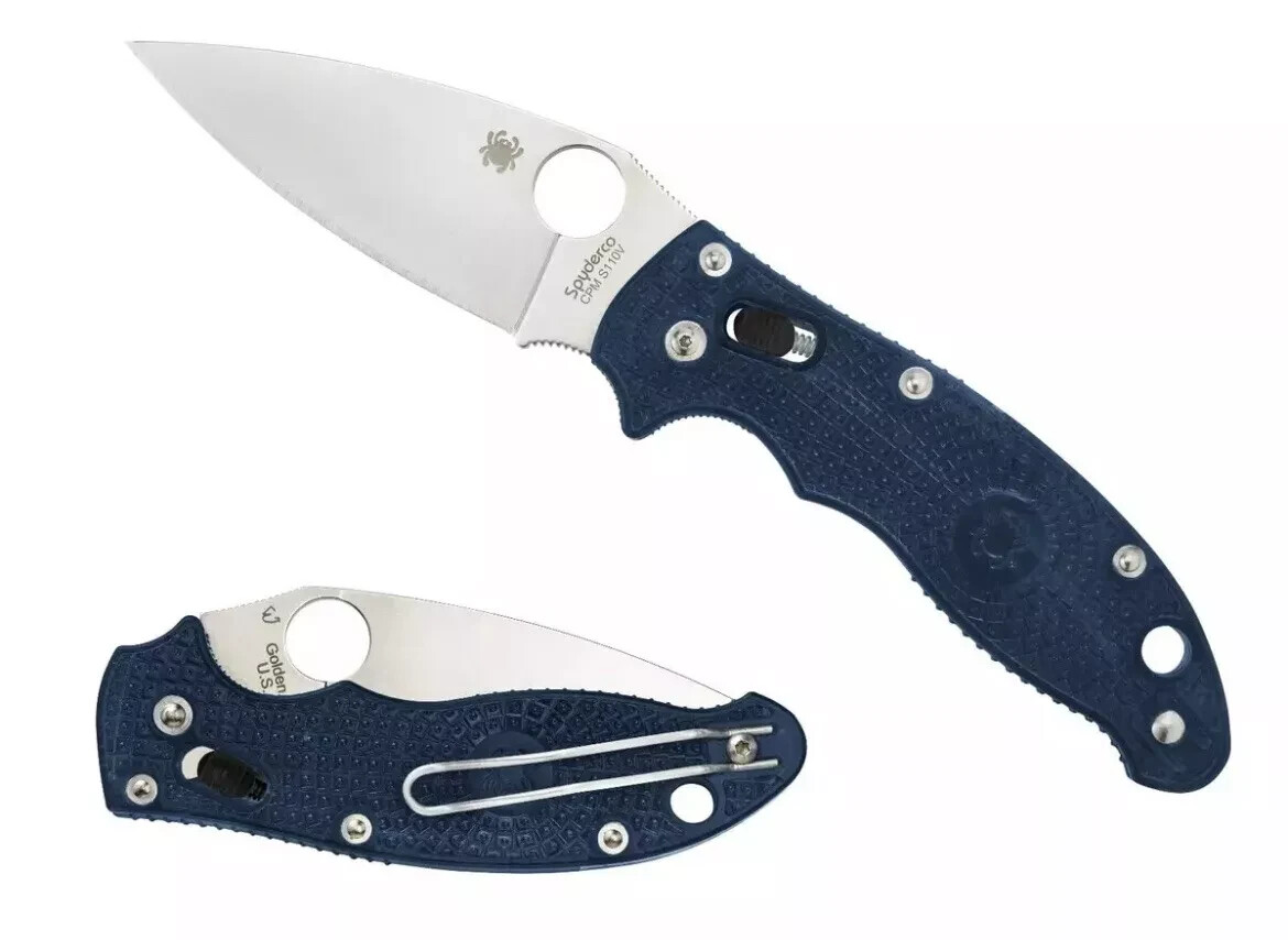 Spyderco Manix 2 Lightweight Knife C101PDBL2 FRCP Dark Blue CPM S110V Blade