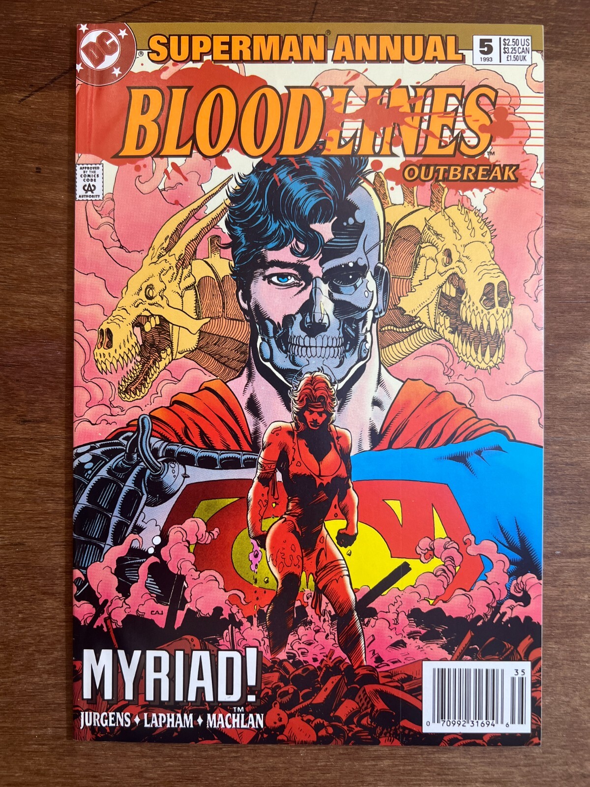 Superman Annual 5 DC Comics Dan Jurgens Bloodlines Cyborg Superman 1993