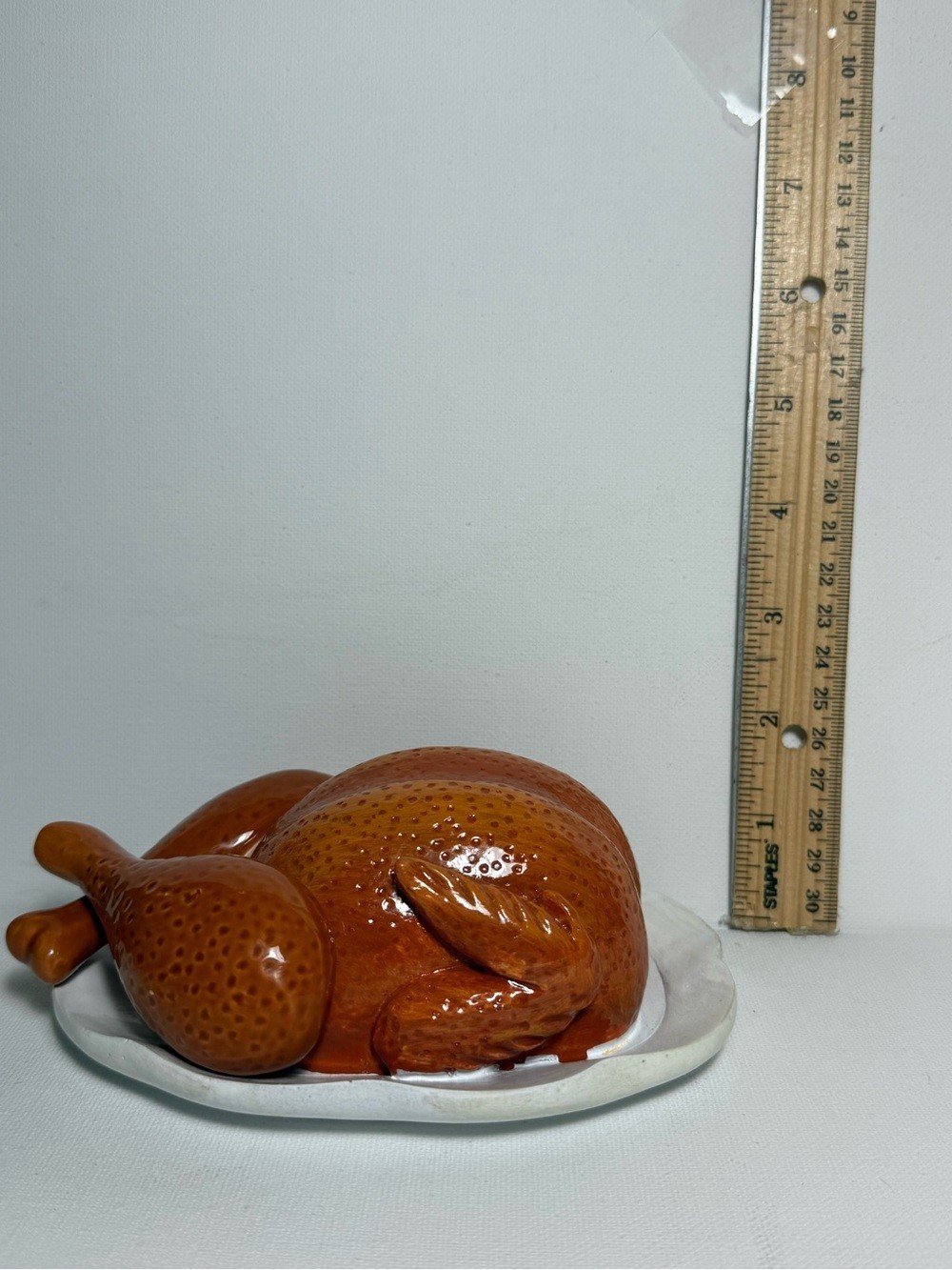 Cracker Barrel Roasted Turkey Salt & Pepper Shakers Platter NIB HTF SOLD OUT