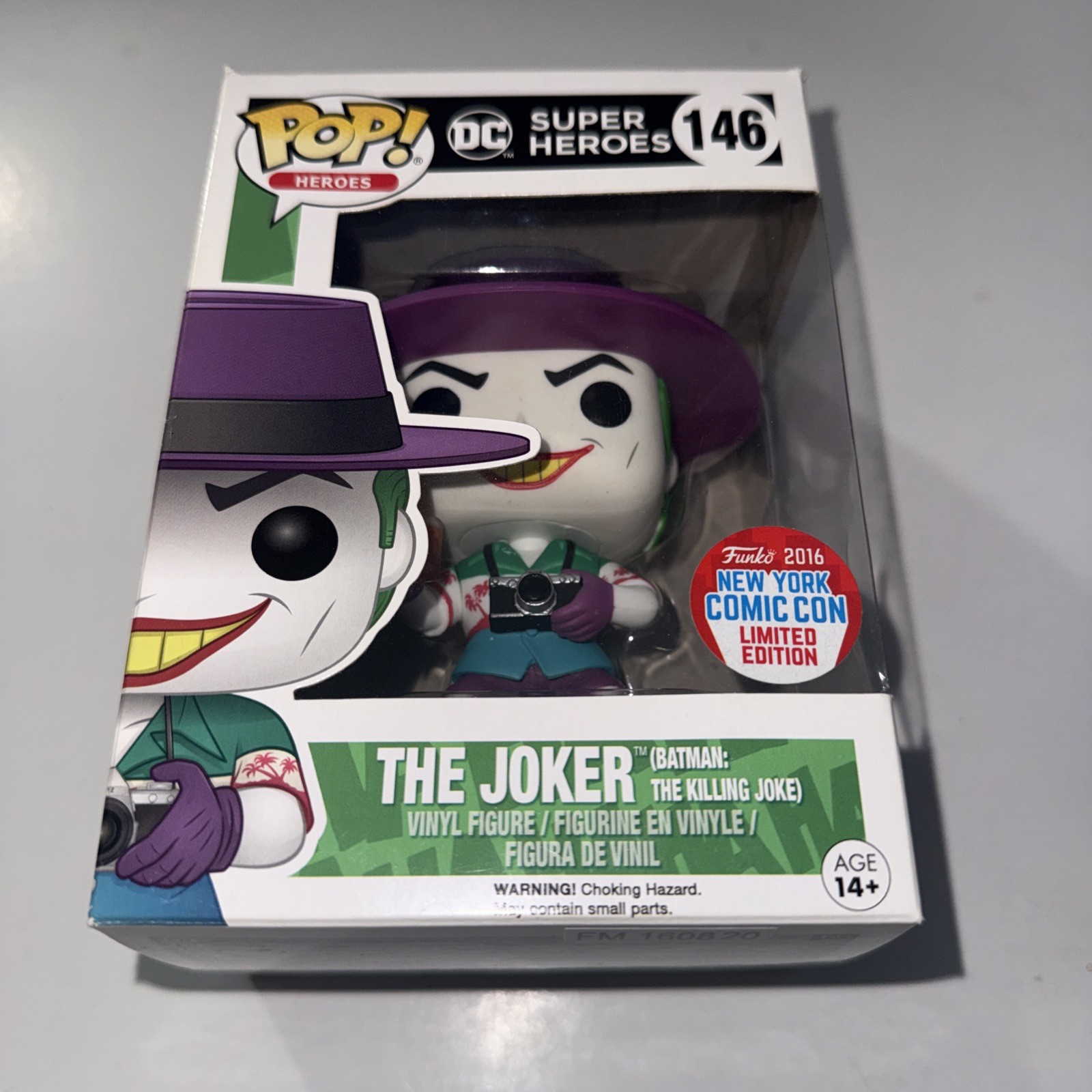 Funko Pop! Vinyl: The Joker #146 (The Killing Joke) New York Comic Con 2016