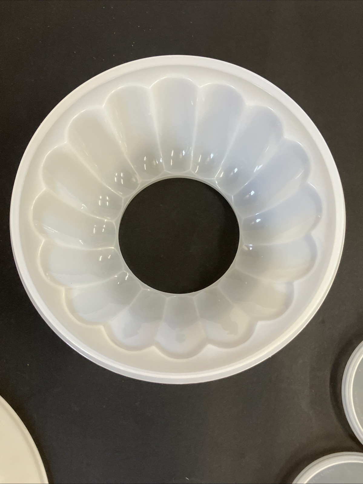 Vintage Tupperware Jello Mold 4 Patterns Jel-N-Serve With Lid & Server