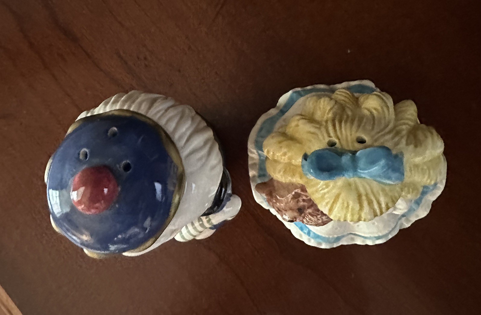 Fitz & Floyd Vintage Nutcracker & Clara Salt & Pepper Shaker Set Retired NWT