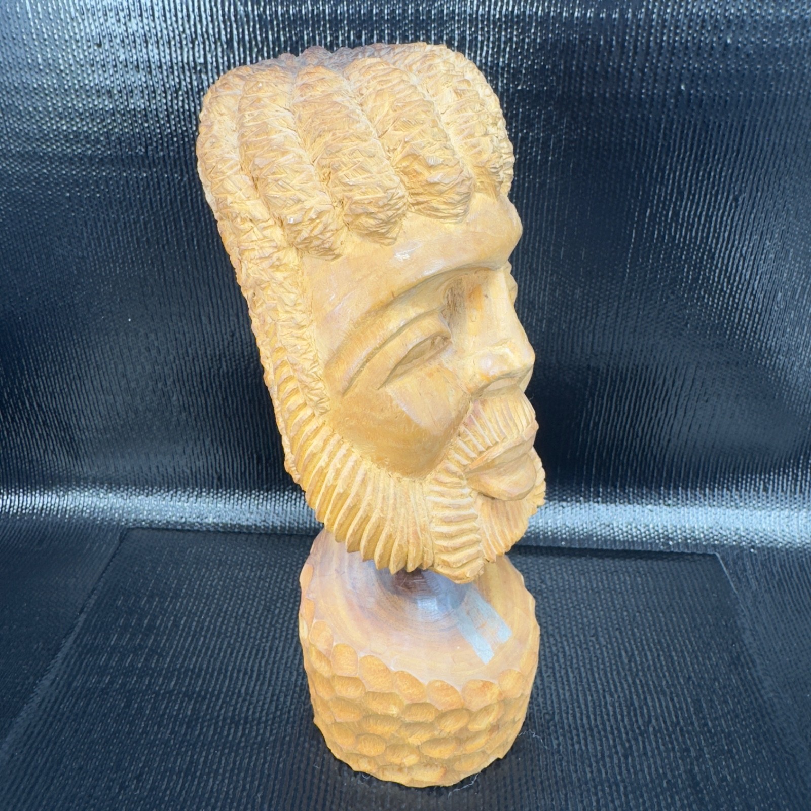 1978 E Williams Hand Carved Wooden Ethnic Folk Art Tribal Native Artist Signed