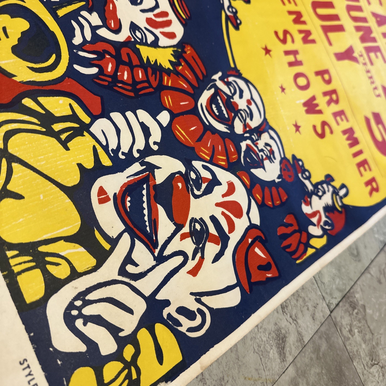 Irwin Carnival – Triangle Poster Co. Pittsburgh PA – Clown Circus Fire Dept