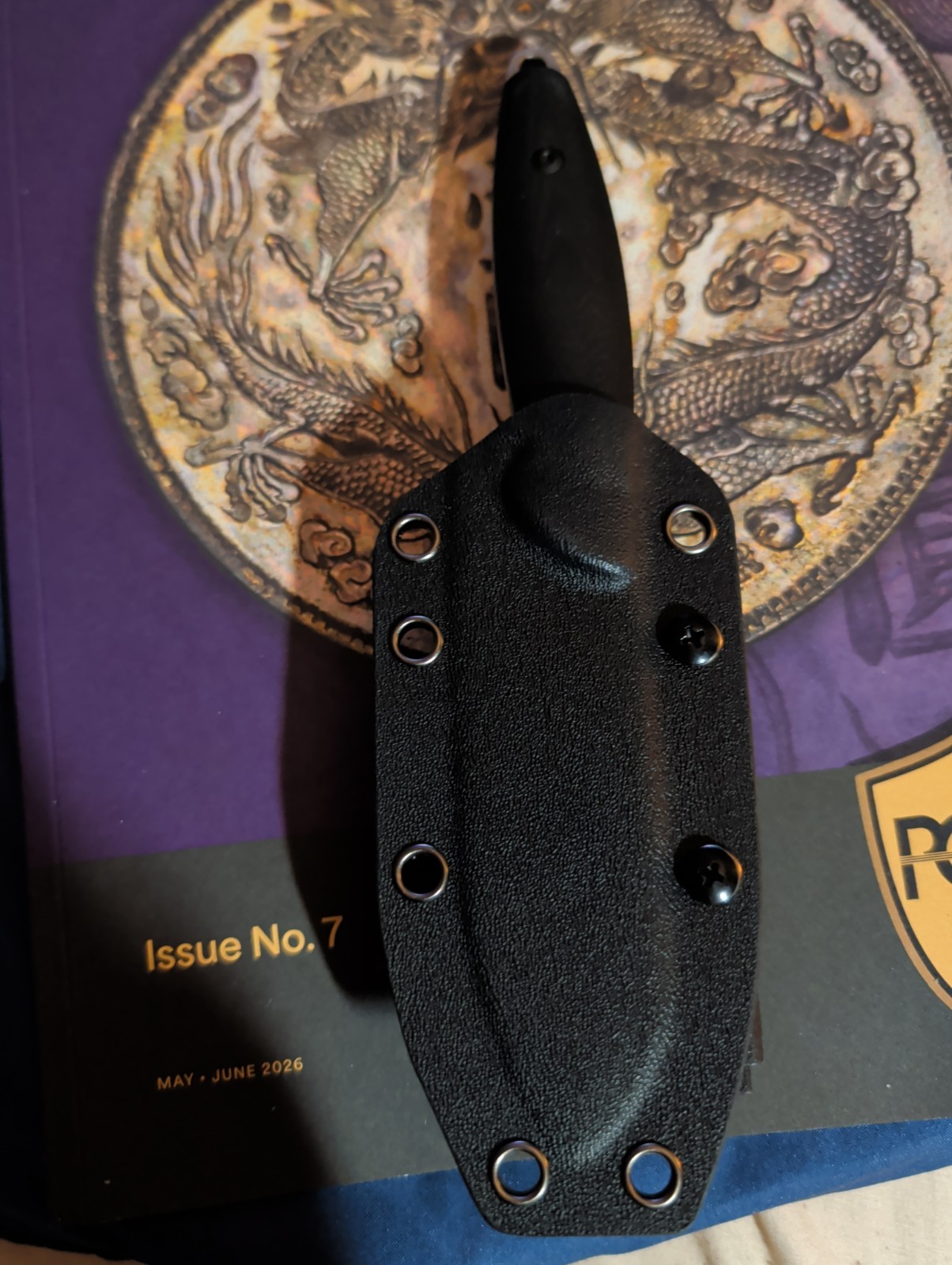 FORESAIL 6.77″ Small Fixed Blade Knife – AUS-10 Steel Drop Point EDC HUNTING
