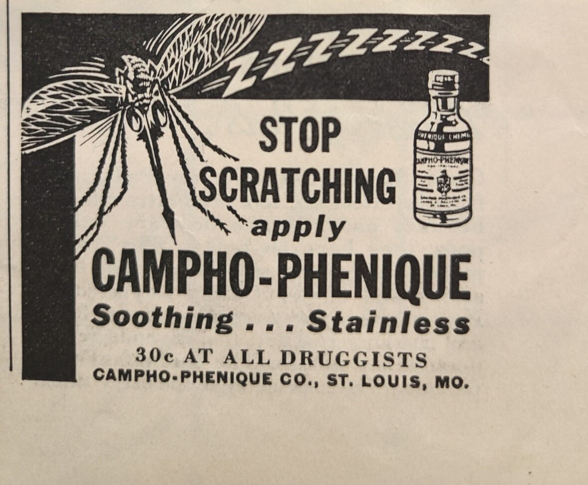 Vintage Print Ad 1937 Campho-Phenique Anti-Itch Medicated Ointment Stop Scratch
