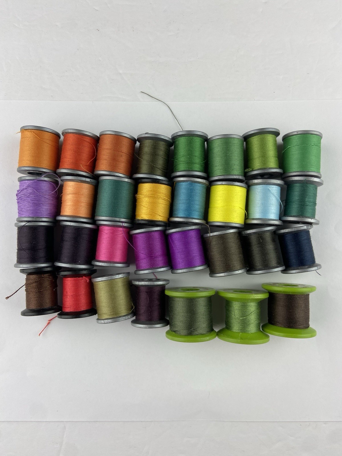 Vintage Molnlycke Sewing Thread Spool Lot of 30 Polyester & Nylon Sweden USA