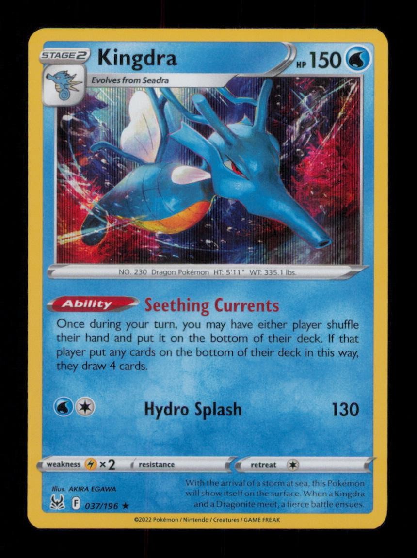 KINGDRA RARE HOLO 037/196 NM POKEMON
