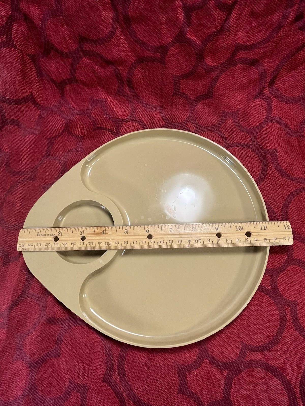 Lot 4 Vtg Sterilite Divided Plates Tray Food Drinks One Handed Camping Picnic