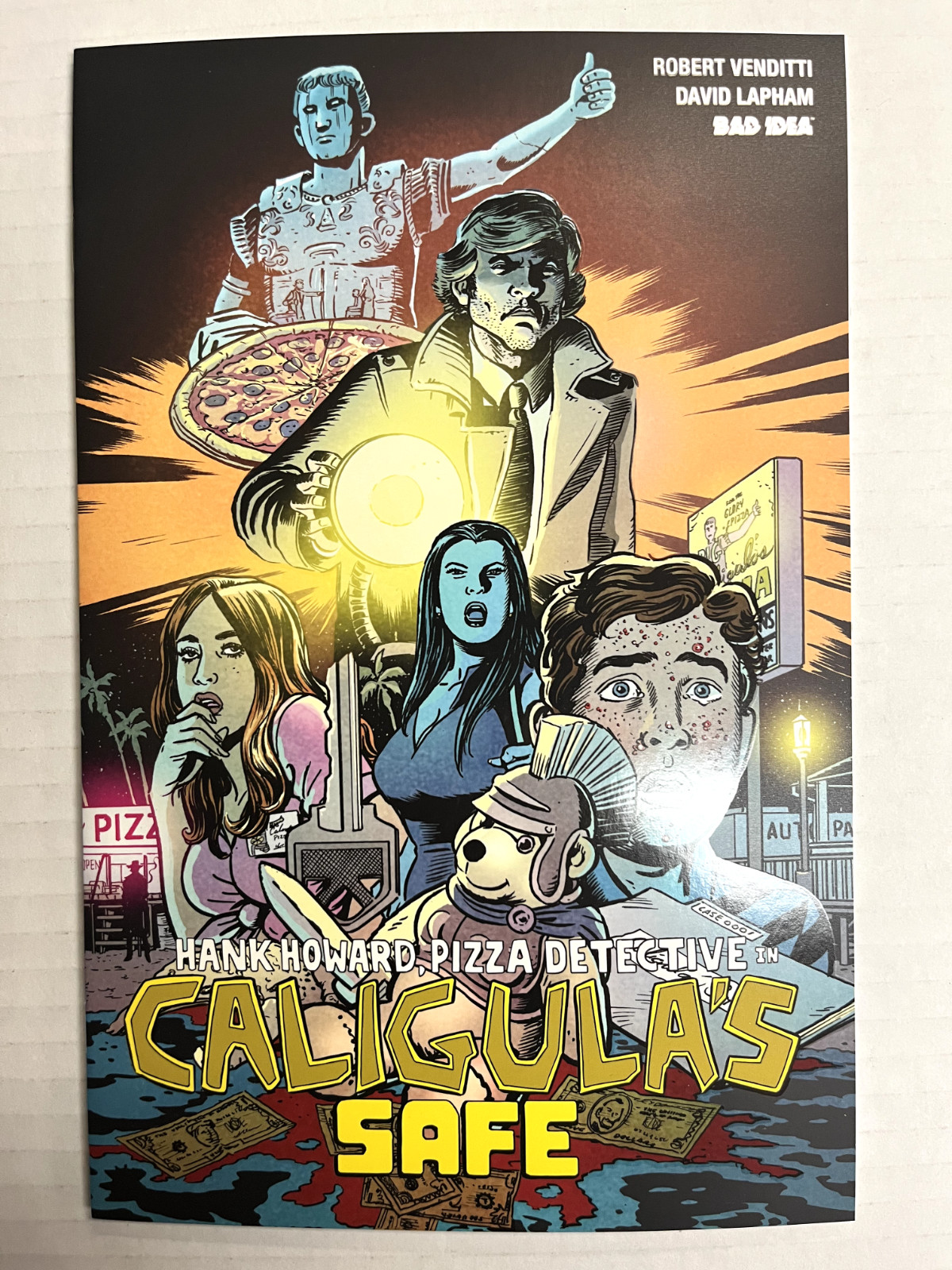 Hank Howard Pizza Detective in Caligula’s Safe #1 Bad Idea 1st Printing Comic NM