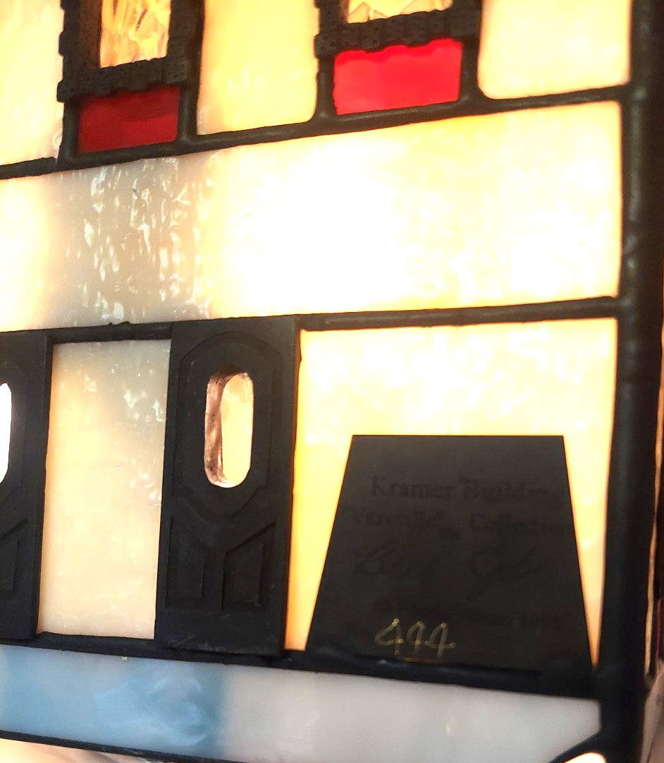 Forma Vitrum Stained Glass “Kramer Building” Real Estate Vitreville Bill Job ’95