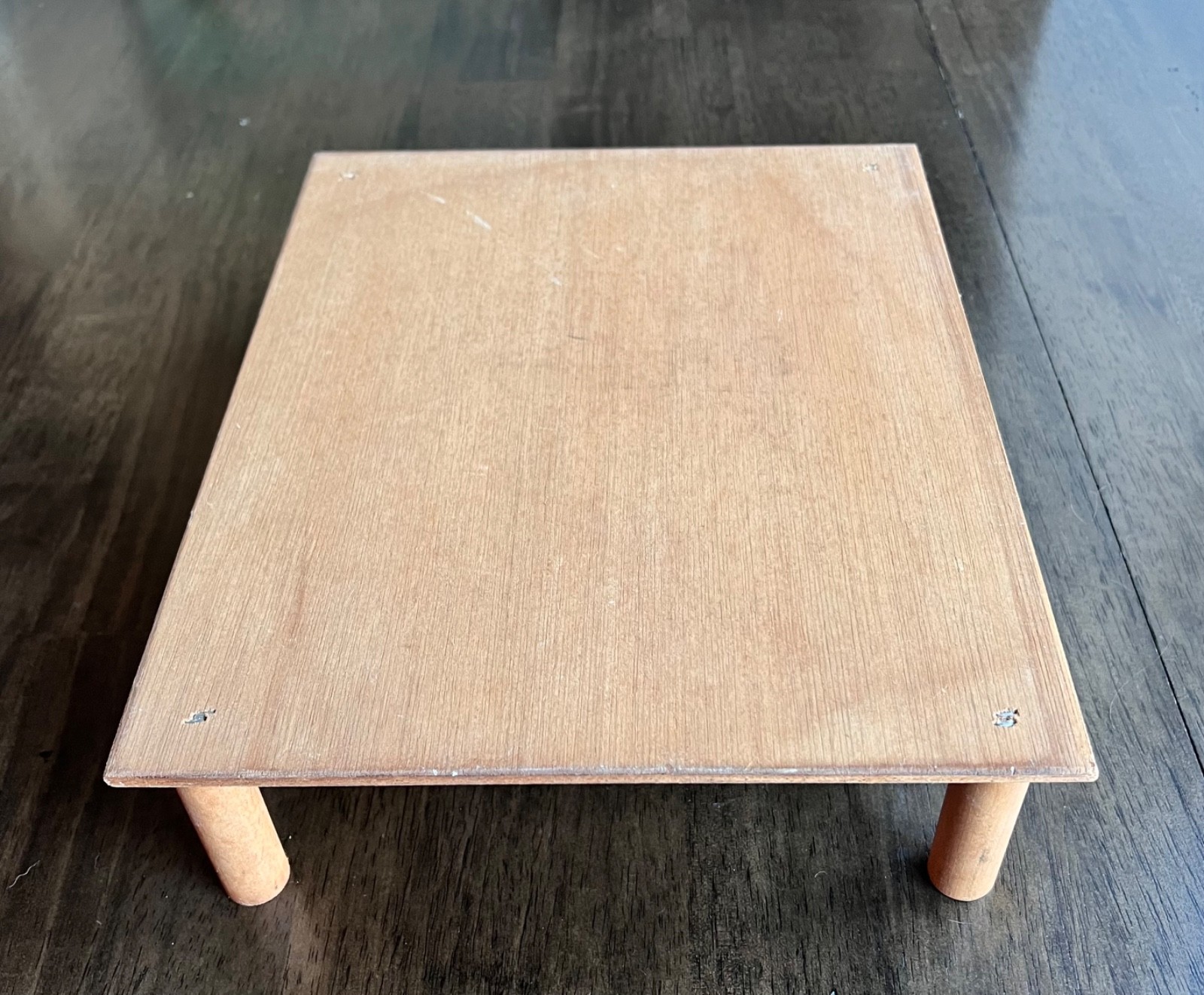 VINTAGE Longaberger Wooden Stand Riser 11.75 in x 9.5 x 3 in