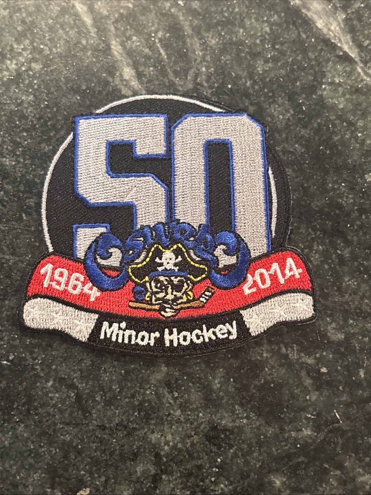 Oswego Minor Hockey 50 Year PATCH RARE 3” Iron On 1964-2014 Anniversary NY