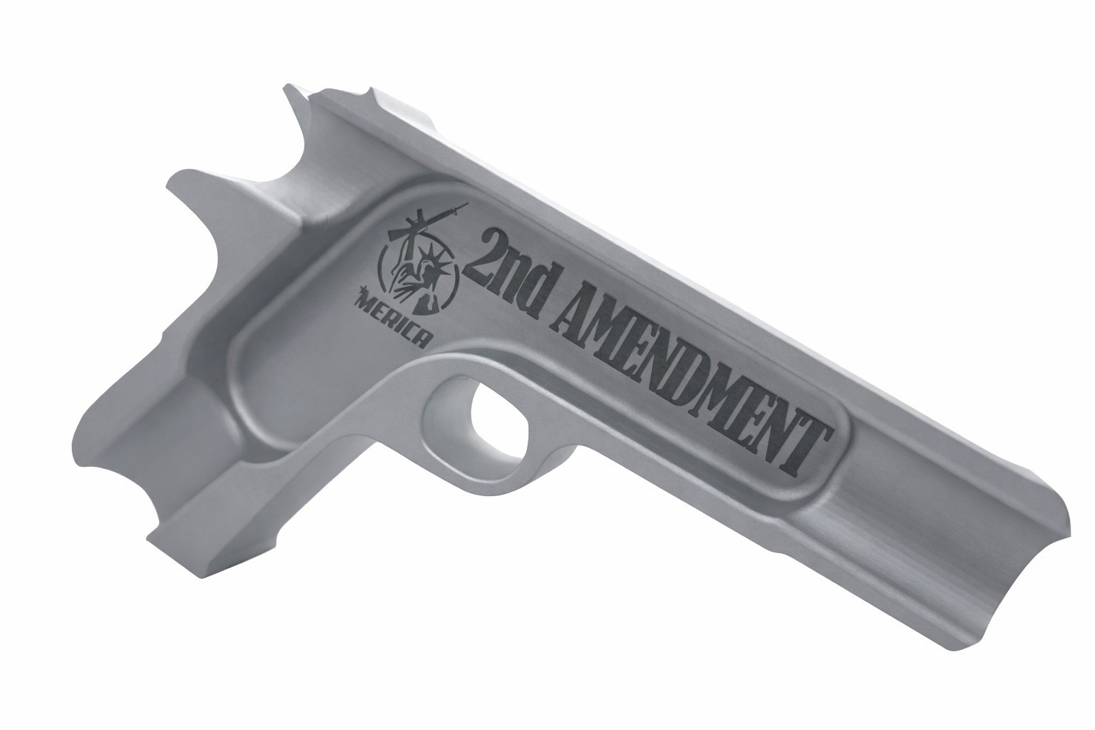 CNC Aluminum Cigar Ashtray 2nd Amendment Laser Etched OEM Holds Up To 60 Ring