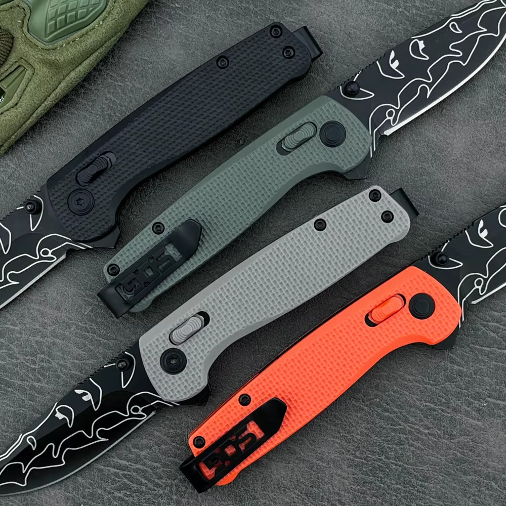 SOG Terminus XR Style 3″ Laser Etched Blade Folding Knife Flipper EDC Pocket