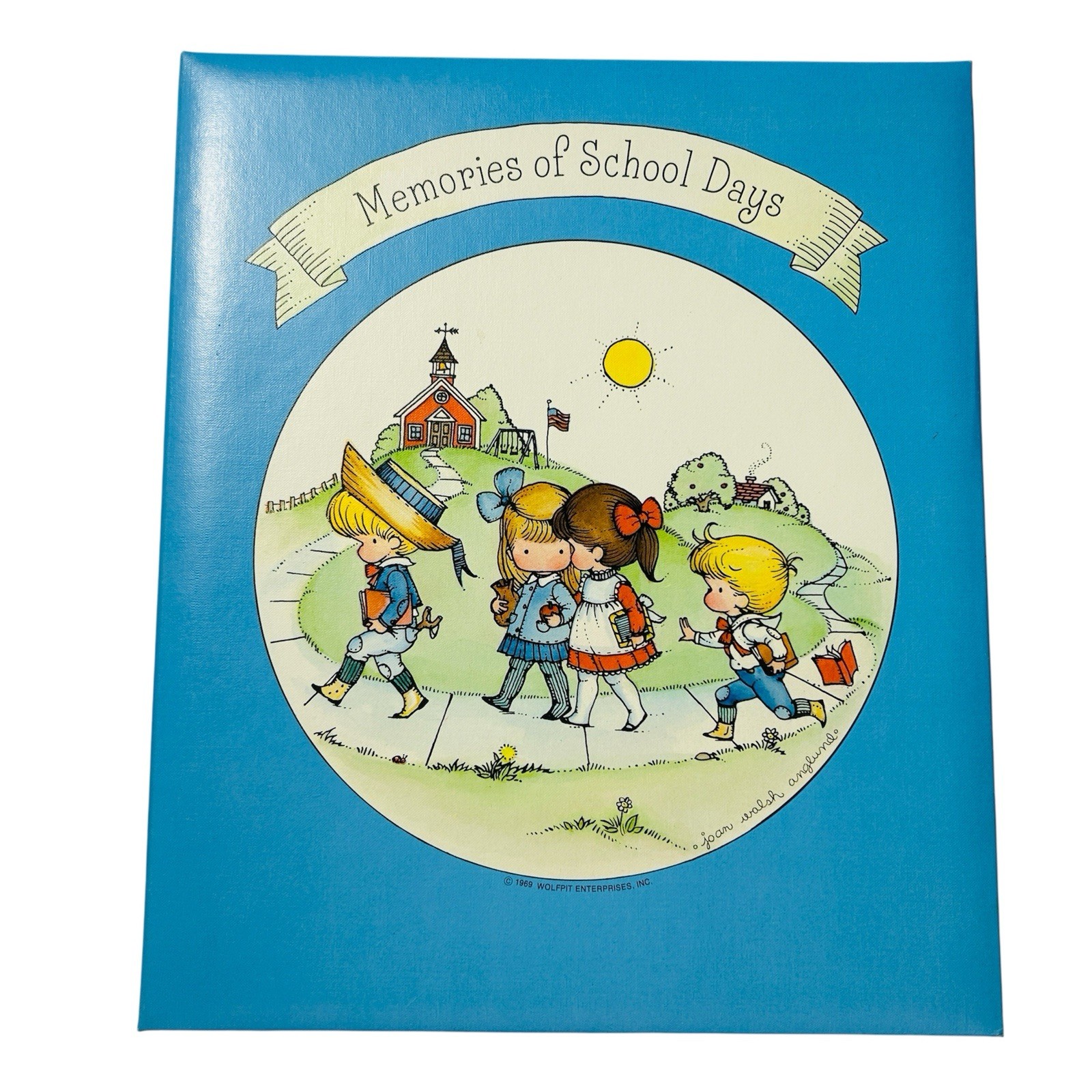Vintage 1969 Hallmark Joan Walsh Anglund School Days Scrapbook Pre K to Grade 3