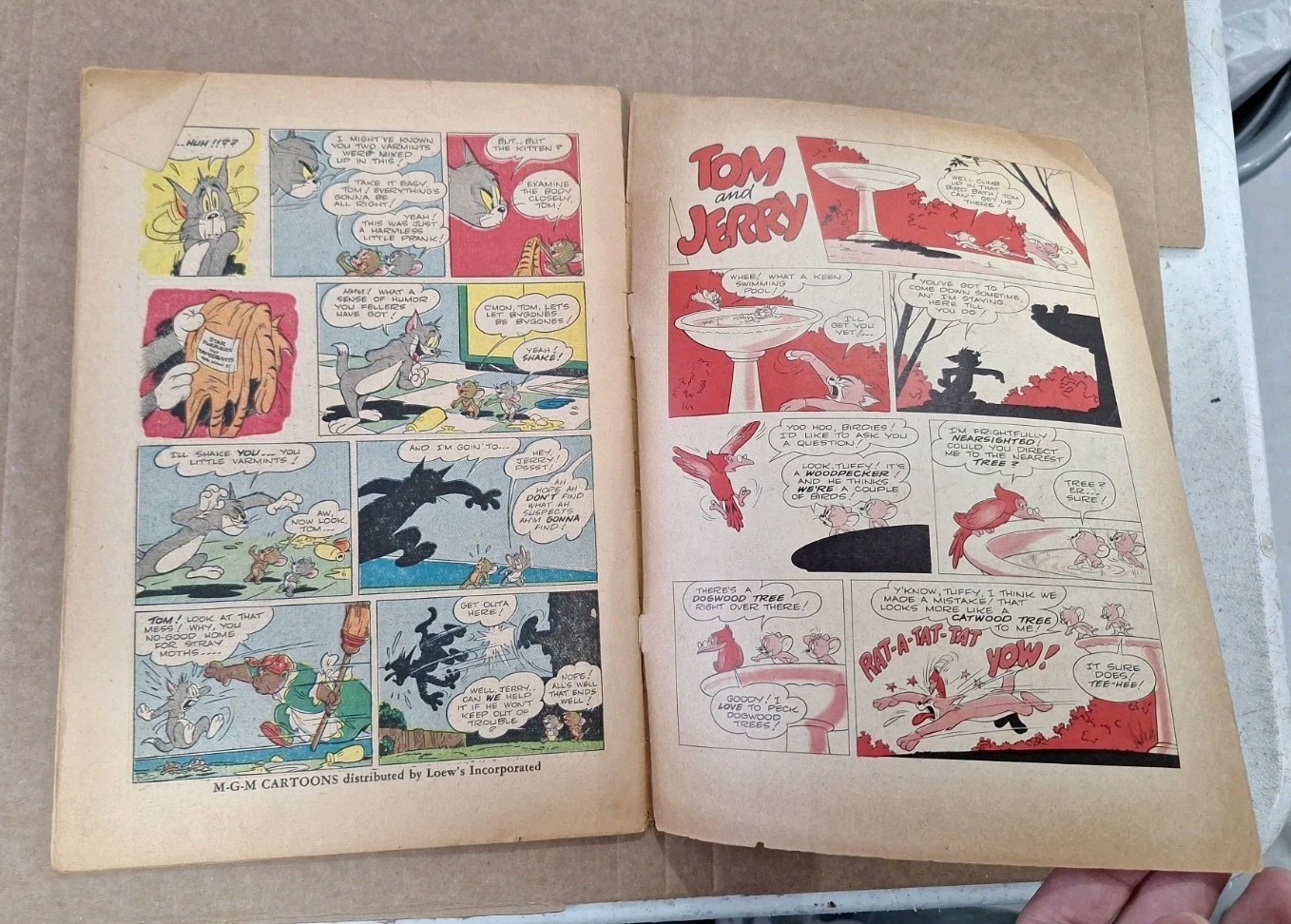 Dell Four Color Comics #193 – First Tom & Jerry – 1948 Cartoon Classic M-G-M