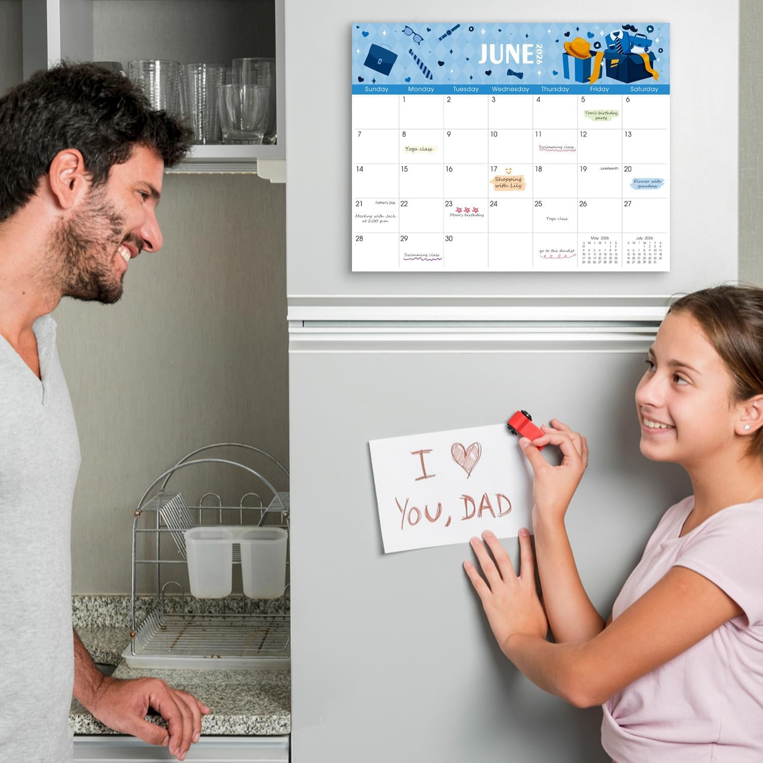Magnetic Calendar for Refrigerator, Fridge Calendar 2026-2027– 11″ X 8.5″, 20 Mo