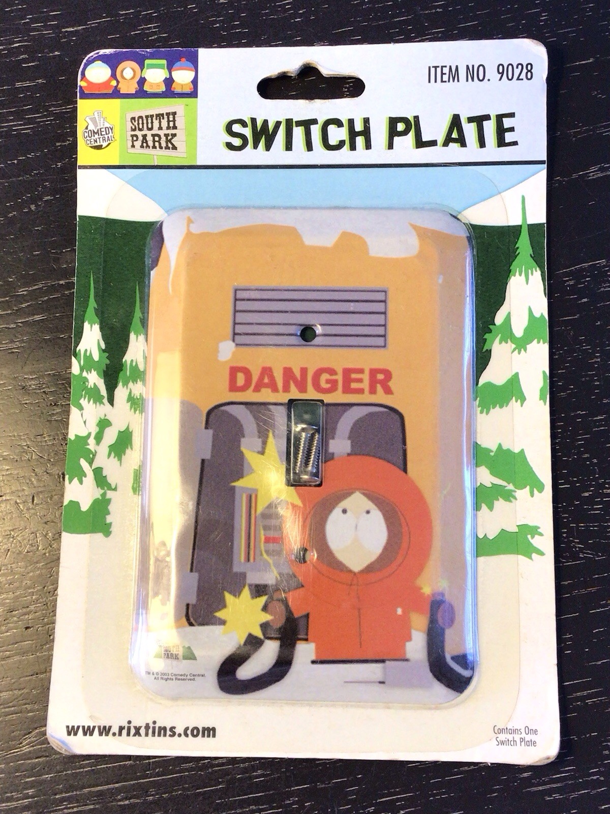 South Park Kenny Funny Metal Light Switch Plate Cover Comedy Central 2003 Rare