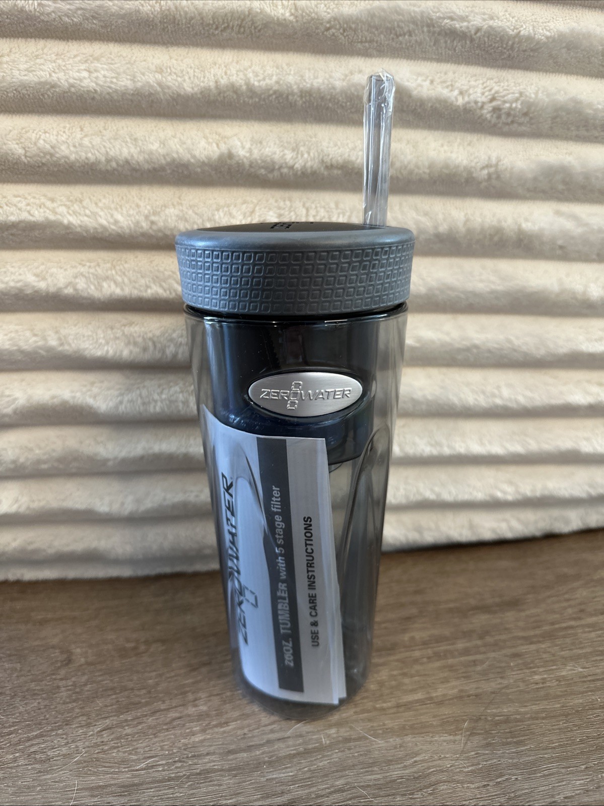 New ZERO WATER FILTRATION 26oz Tumbler 5 Stage Water Filter Travel Cup w/Straw