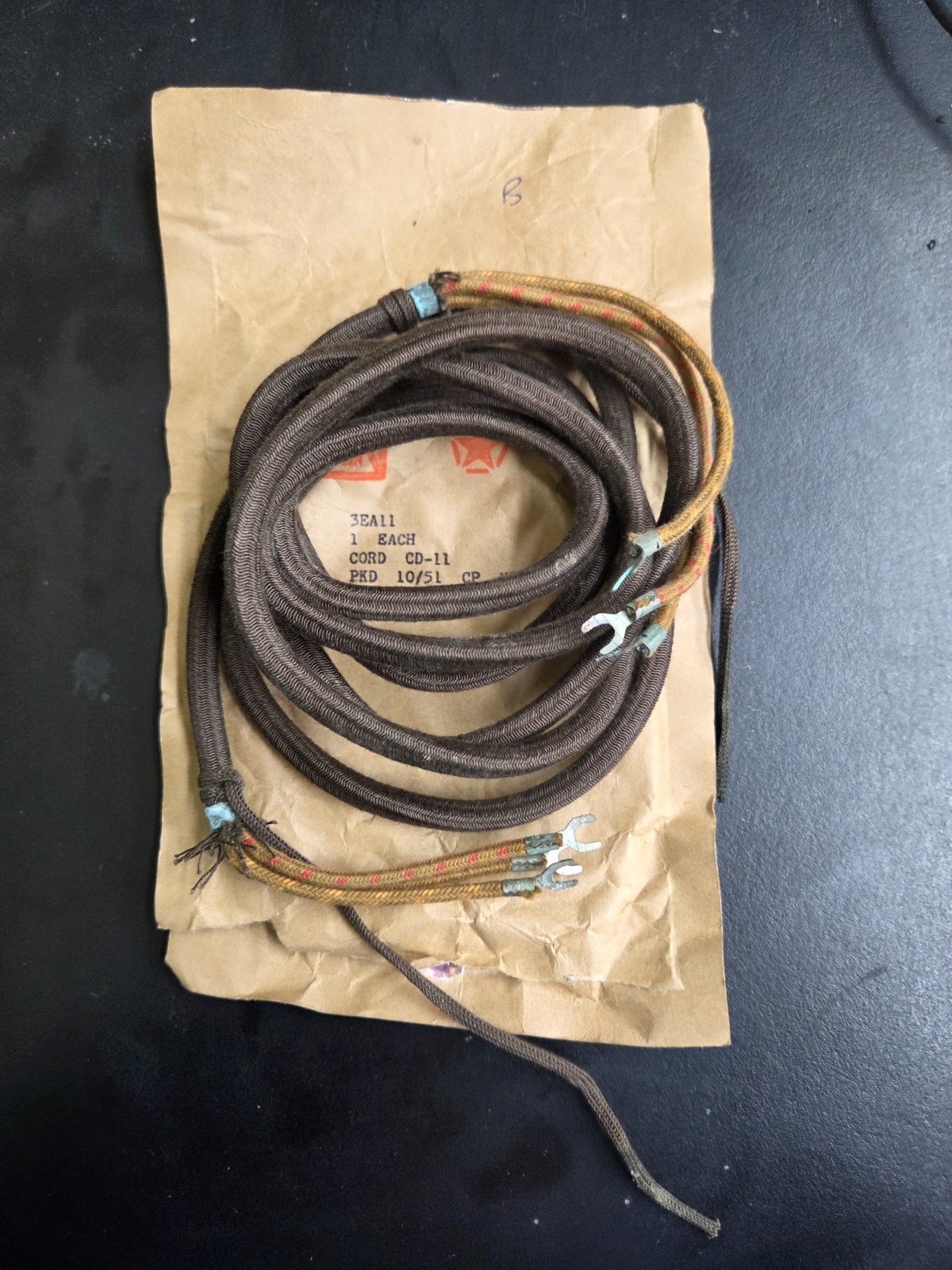 New Old Stock- Stromberg Carlson 3-wire cloth covered antique telephone cord