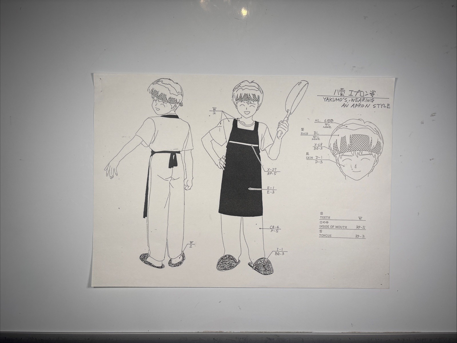 3X3 EYES Anime Series MODEL SHEETS Vintage Animation Production Art Japan 4 I10