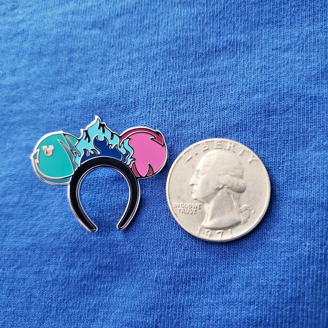 DLR Hades Ear Headbands Set Hidden Mickey Disney Pin 2026 Wave A