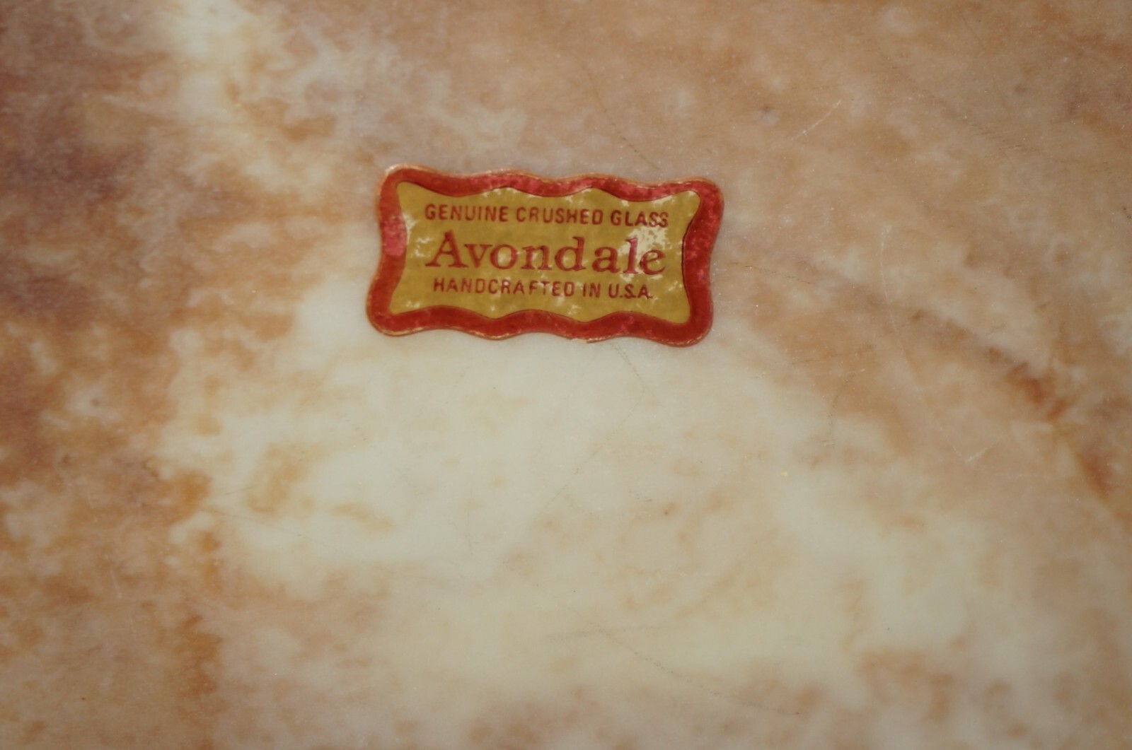 Avondale Genuine Crushed Glass, Pink Marbled, Loving Couple jewelry trinket box
