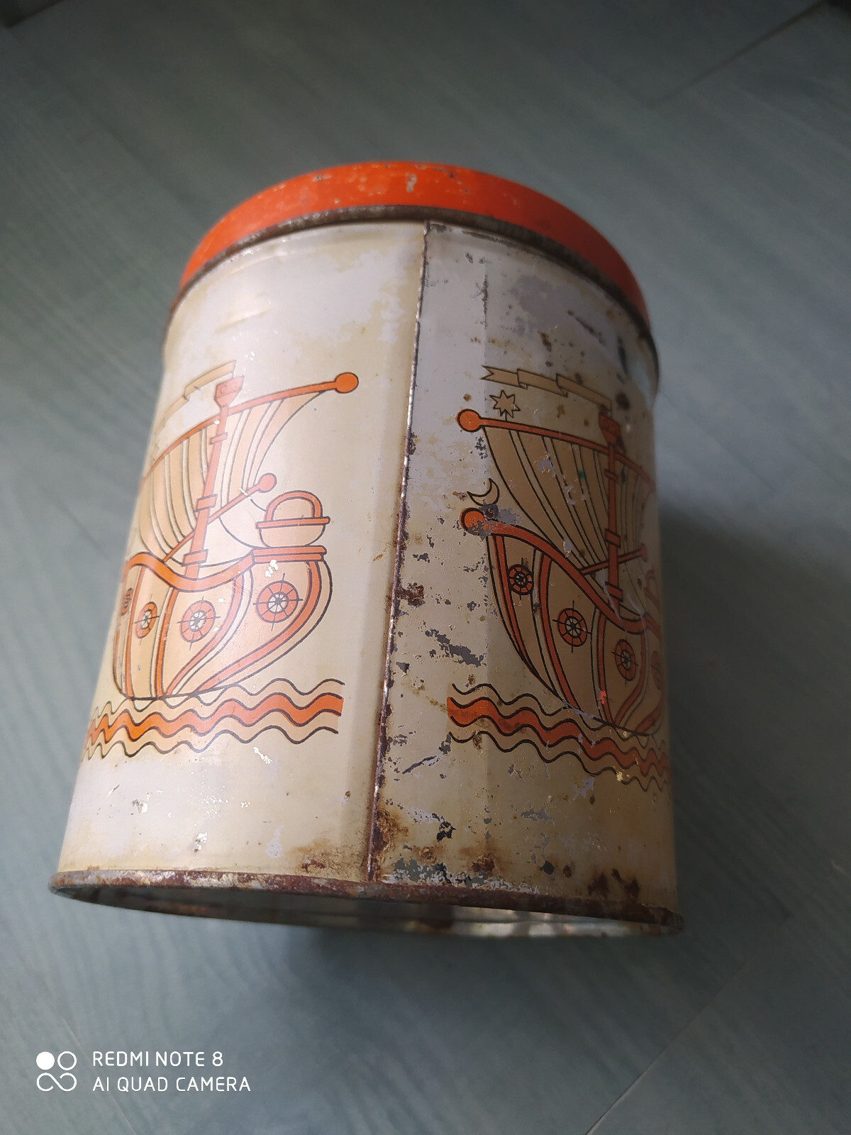 Vintage 60′- 70’ties Tin Box Tea Coffee Canisters Set of 4 boxes