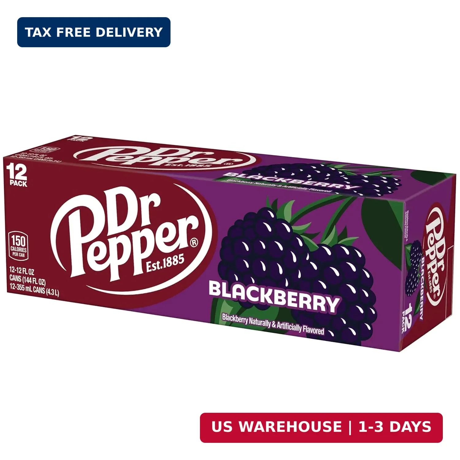 Dr. Pepper Blackberry 12oz 12pk