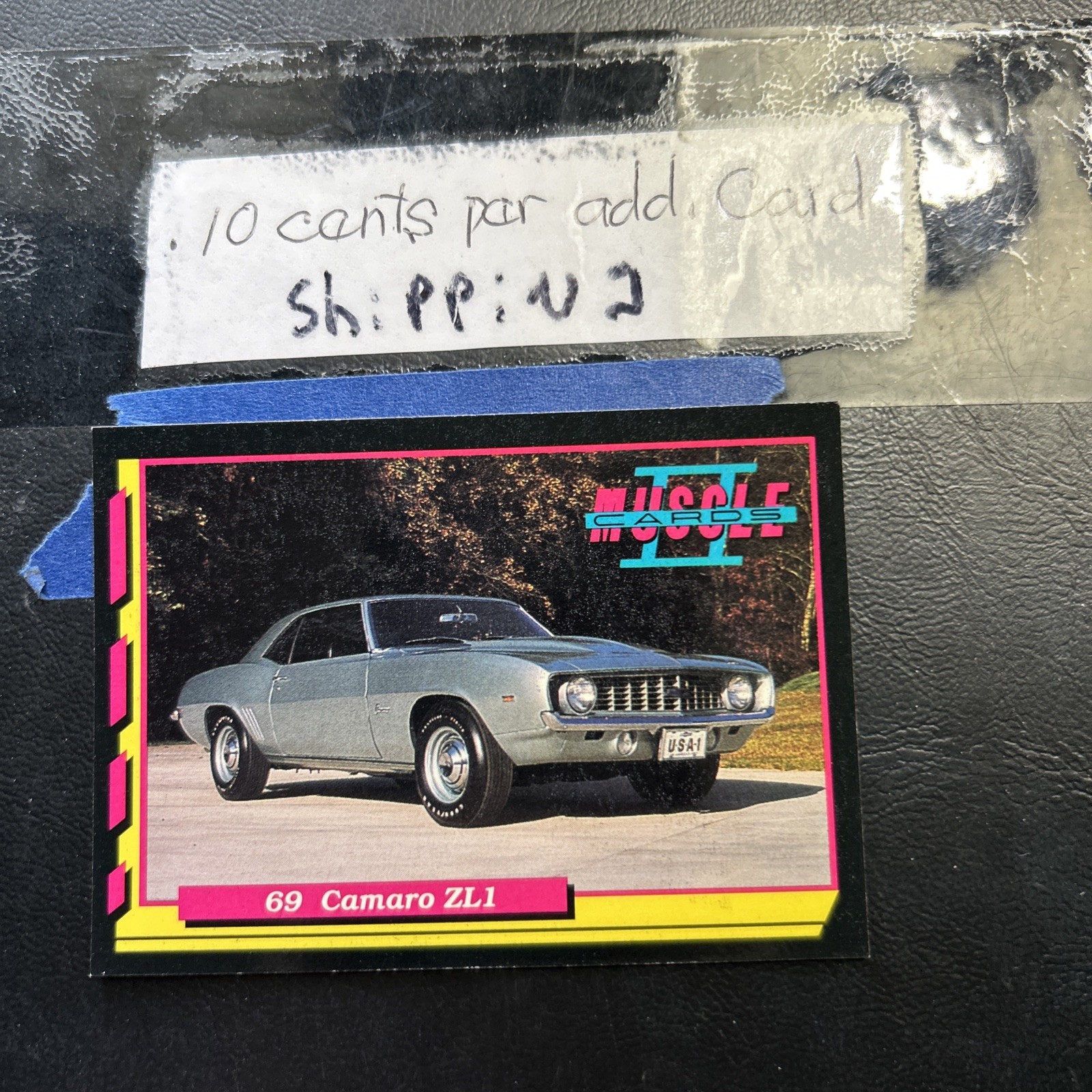 Jb8d 1992 Muscle Cars Add Ship $.10 #122 Chevrolet Camaro 1969 ZL1
