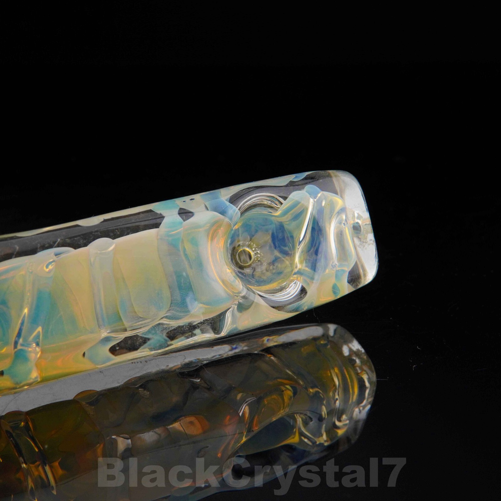 4.25″ Handmade Color Changing Square Rectangle Tobacco Smoking Bowl Glass Pipes