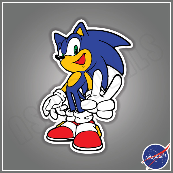 Sonic The Hedgehog Weather Resistant Vinyl Decal Sticker Size:3″-12″
