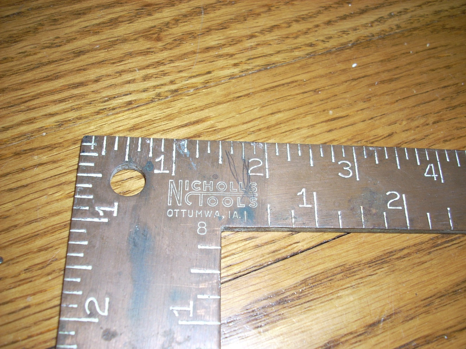 Vintage Nicholls Tools Copper Clad 12” x 8” Framing and Swanson Speed Square.