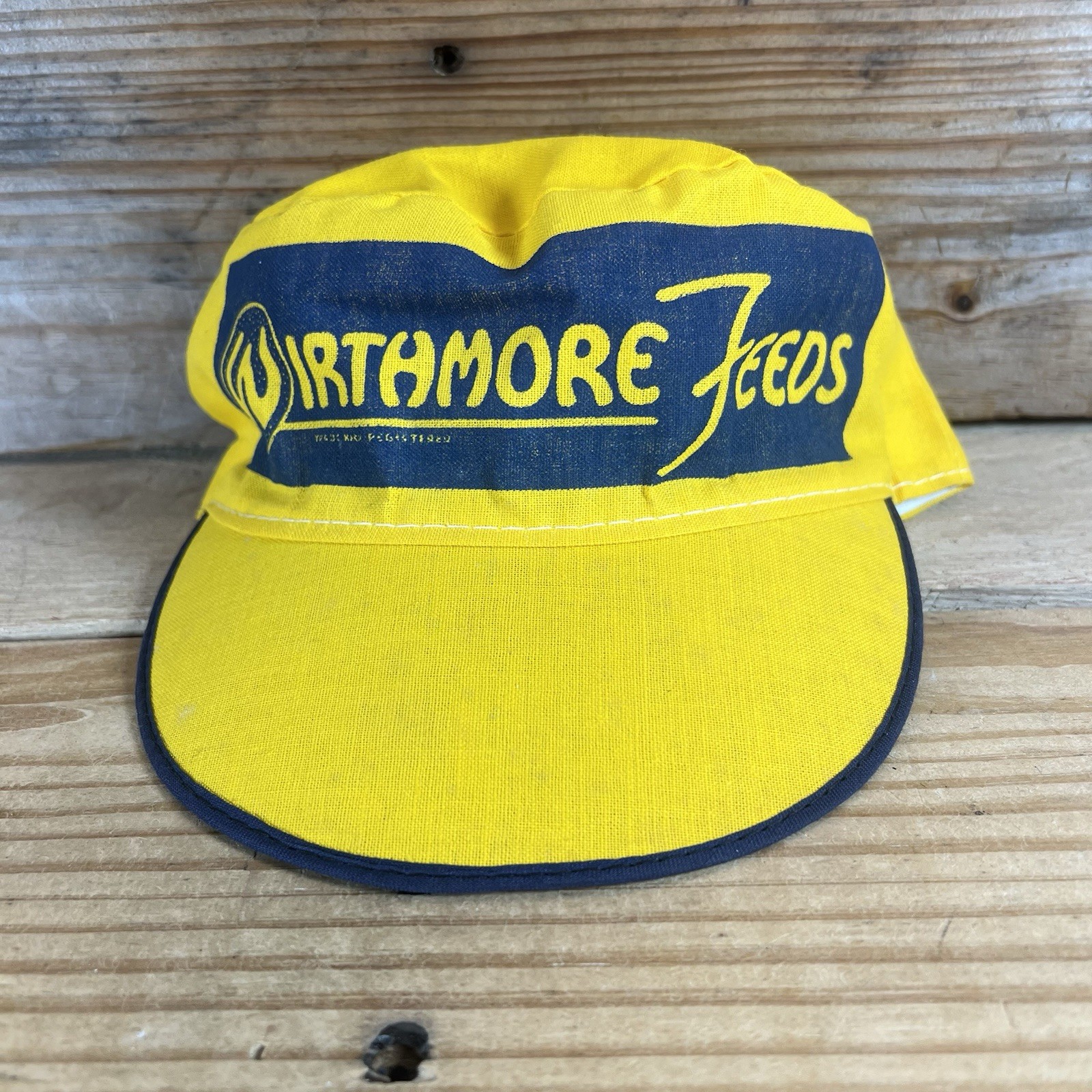 VTG NOS Deadstock Wirthmore Feeds Agriculture Painters Cap Meat Milk Eggs 6 7/8