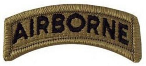 U.S. Army Airborne TAB Shoulder Scroll Unit OCP (Hook-Back) Patch