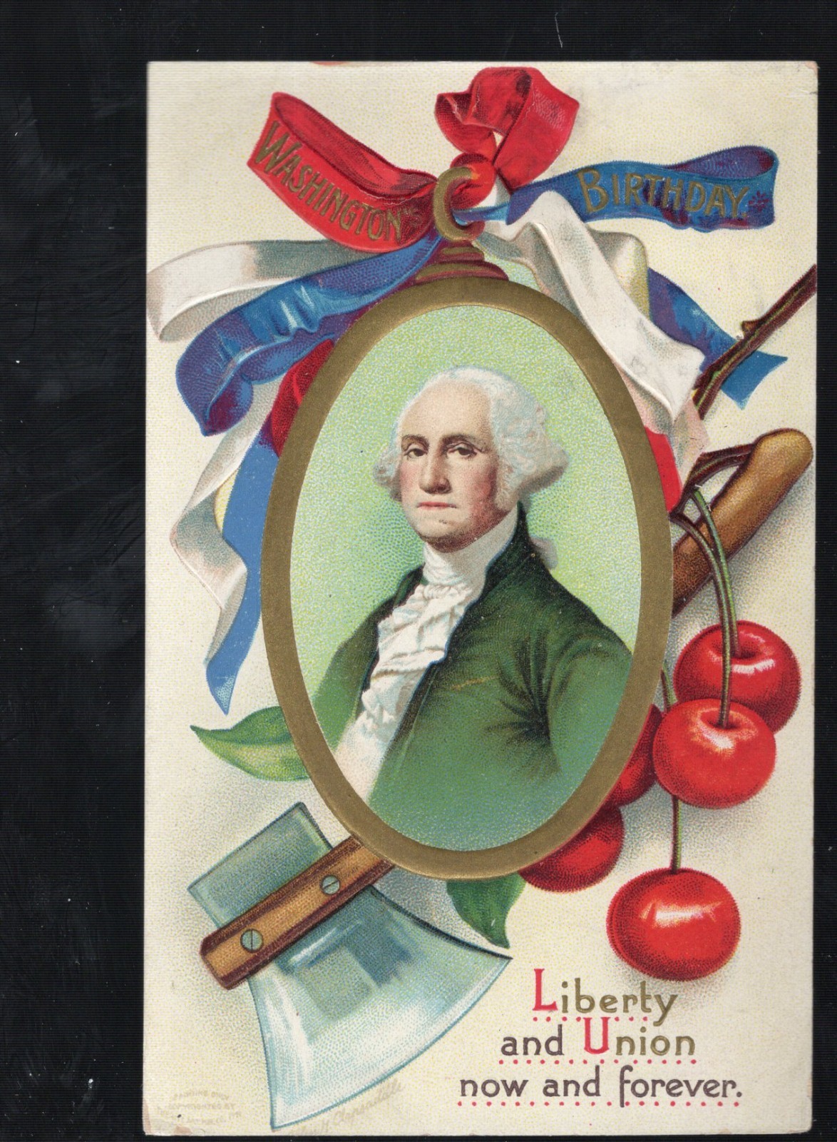 G88 Patriotic Antique Postcard Clapsaddle July 4th Flag Washington Liberty Union